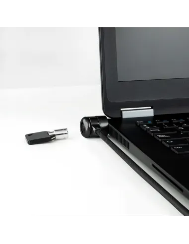 TooQ TQCLKC0025-G Cable de Seguridad con Llave para Portátiles 1.5m Negro