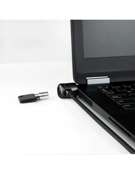 TooQ TQCLKC0025-G Cable de Seguridad con Llave para Portátiles 1.5m Negro