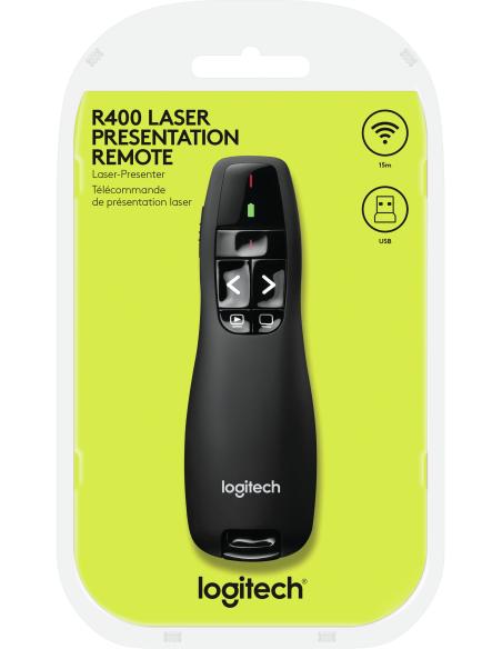 Logitech R400 Presentador Inalámbrico Negro