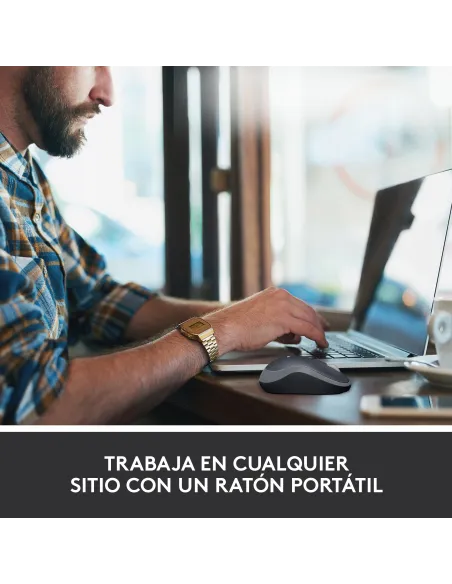 Logitech 910-002235 M185 Ratón Inalámbrico 1000DPI Negro