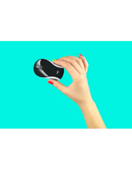 Logitech M187 Ratón Inalámbrico Mini Negro