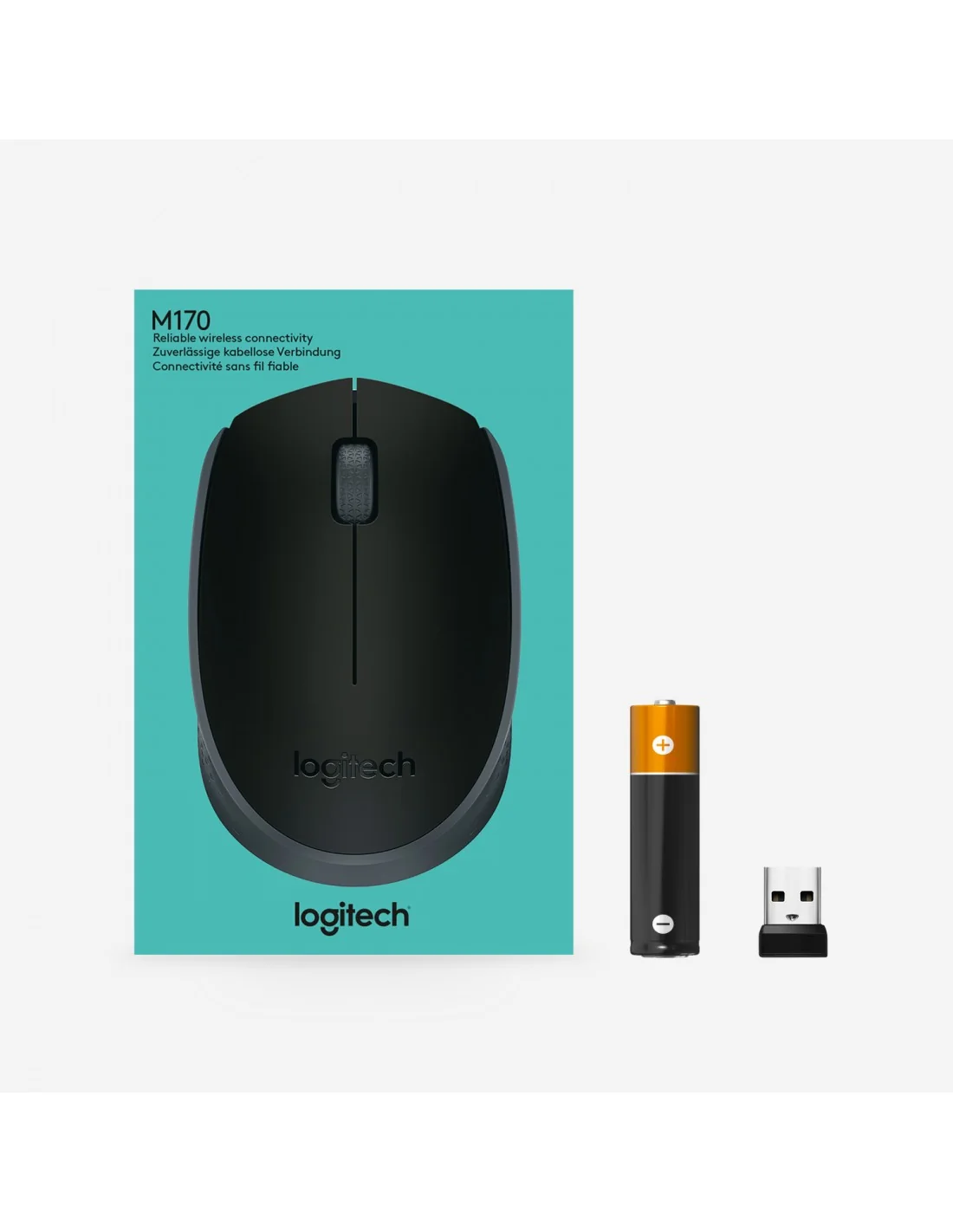 Logitech M171 Ratón Inalámbrico Negro