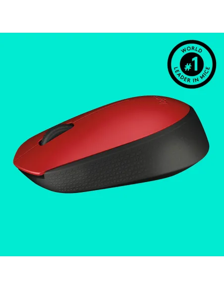 Logitech M171 Ratón Inalámbrico Rojo