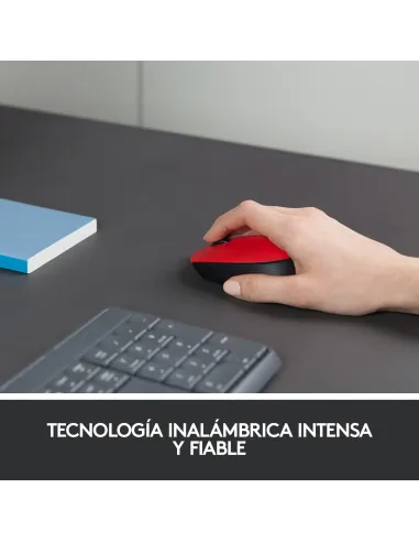 Logitech M171 Ratón Inalámbrico Rojo