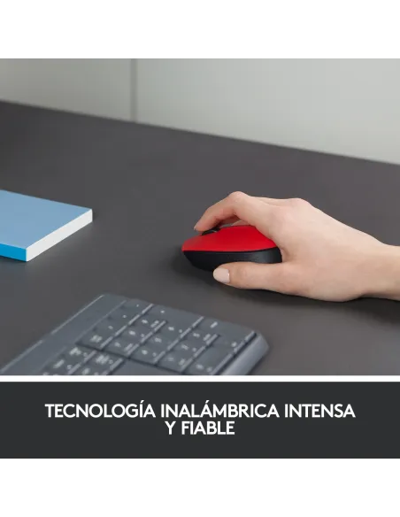 Logitech M171 Ratón Inalámbrico Rojo