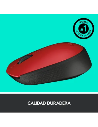 Logitech M171 Ratón Inalámbrico Rojo