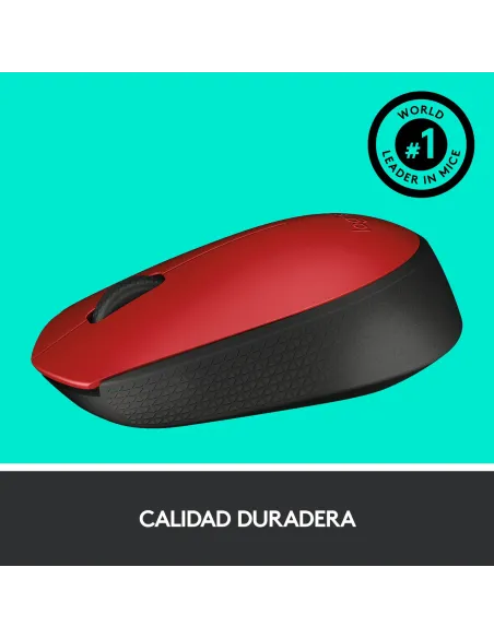 Logitech M171 Ratón Inalámbrico Rojo