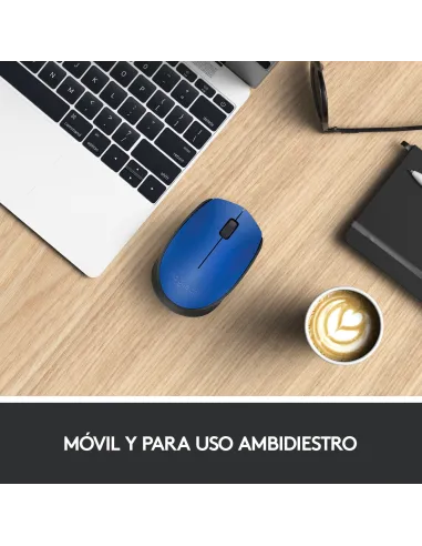 Logitech M171 Ratón Inalámbrico Azul