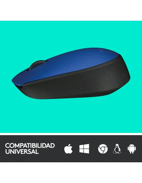 Logitech M171 Ratón Inalámbrico Azul