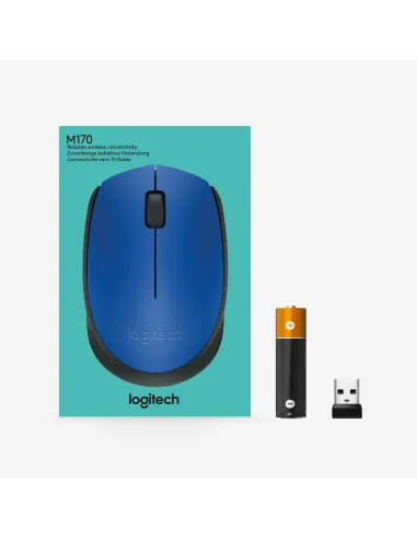 Logitech M171 Ratón Inalámbrico Azul