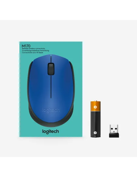 Logitech M171 Ratón Inalámbrico Azul