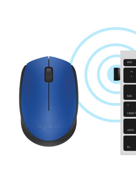 Logitech M171 Ratón Inalámbrico Azul