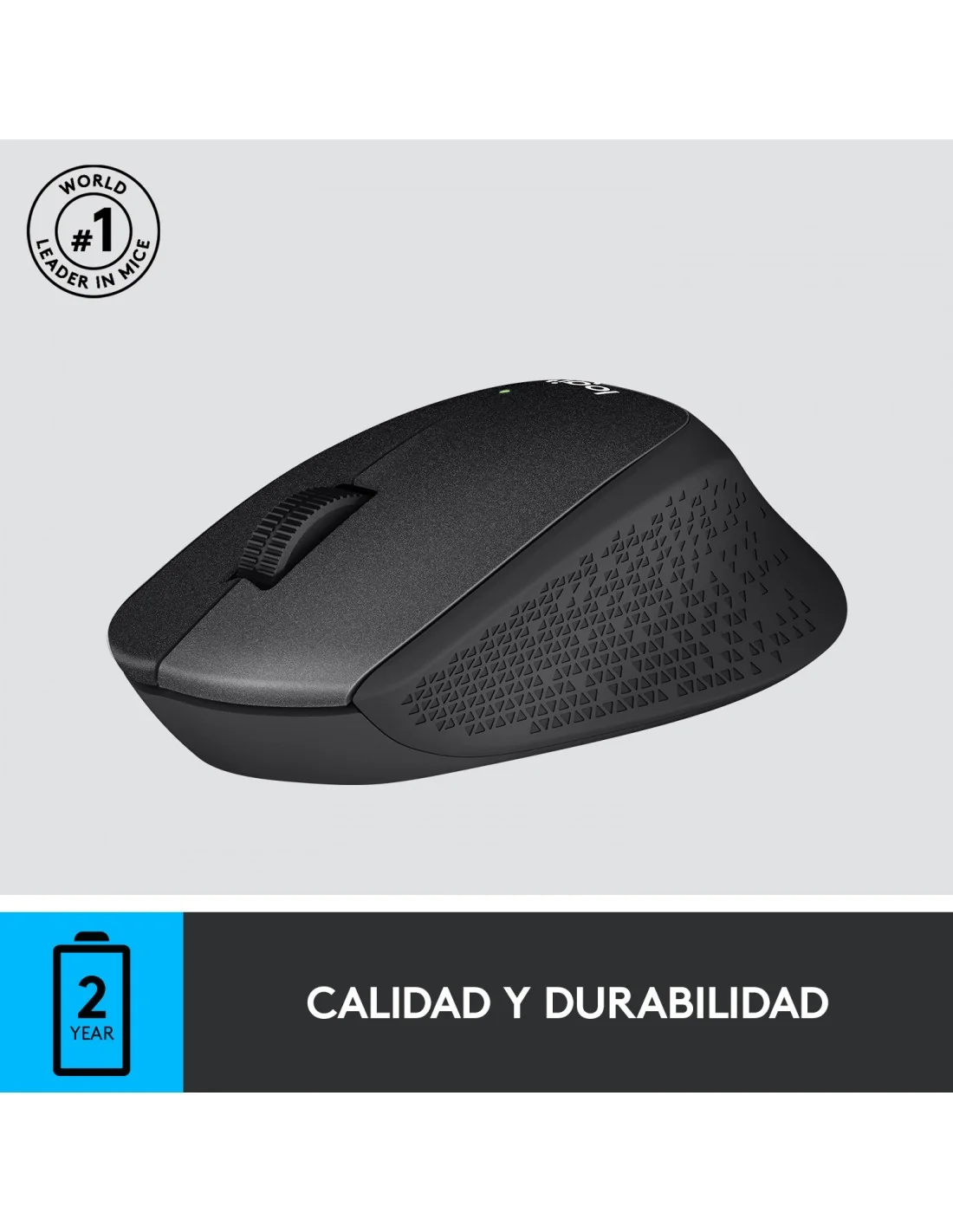 Logitech M330 Silent Plus Ratón Inalámbrico Negro 1000DPI