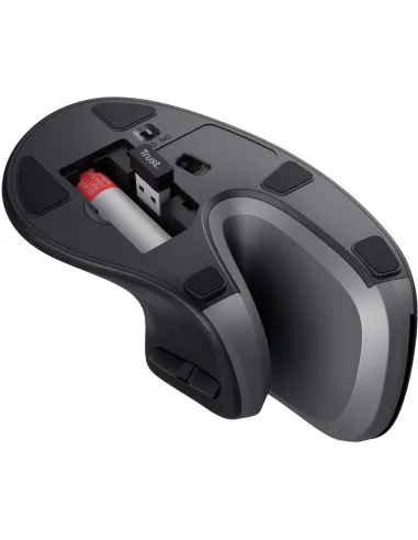 Trust Verro Ratón Ergonómico Inalámbrico 1600 DPI Negro