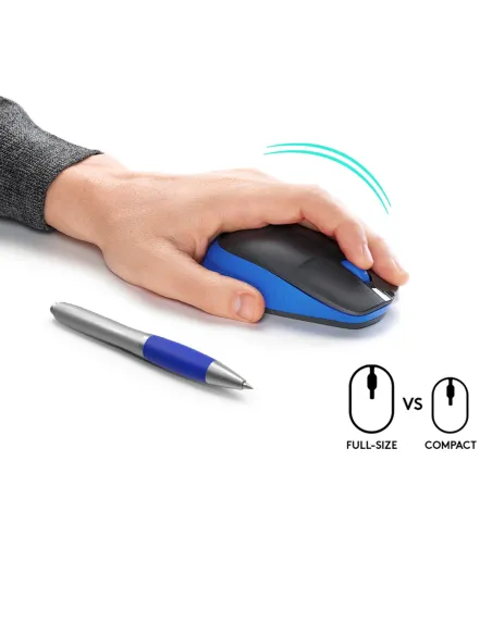 Logitech 910-005907 M190 Ratón Inalámbrico 1000 DPI Azul