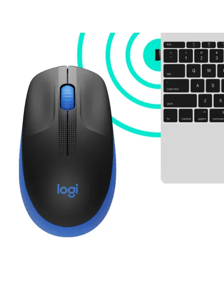 Logitech 910-005907 M190 Ratón Inalámbrico 1000 DPI Azul