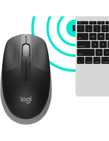 Logitech M190 Ratón Inalámbrico 1000DPI Gris
