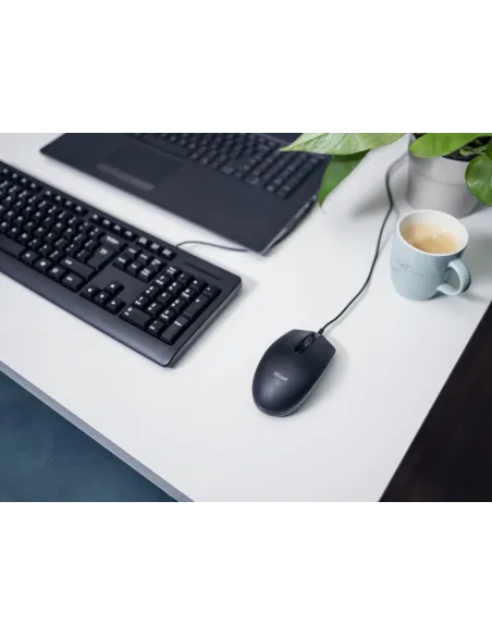 Trust TM-101 Ratón USB 1200 DPI Negro