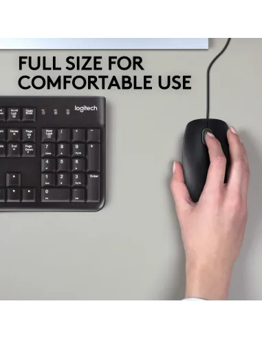 Logitech B110 Silent Ratón USB 1000 DPI Negro