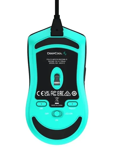 DeepCool MG510 Ratón Gaming Óptico Ambidiestro 19000DPI Negro