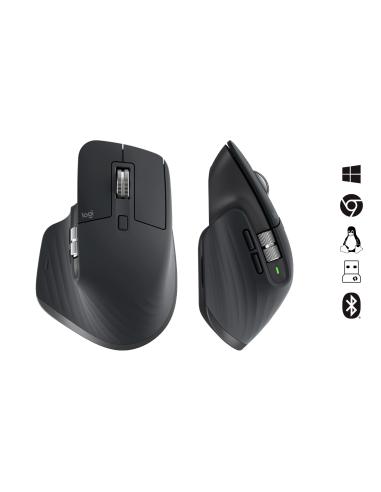 Logitech MX Master 3S Performance Ratón Inalámbrico 8000 DPI Negro