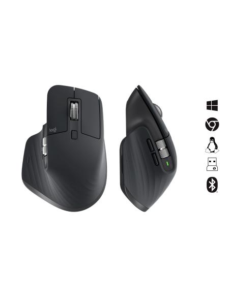 Logitech MX Master 3S Performance Ratón Inalámbrico 8000 DPI Negro