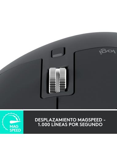 Logitech MX Master 3S Performance Ratón Inalámbrico 8000 DPI Negro