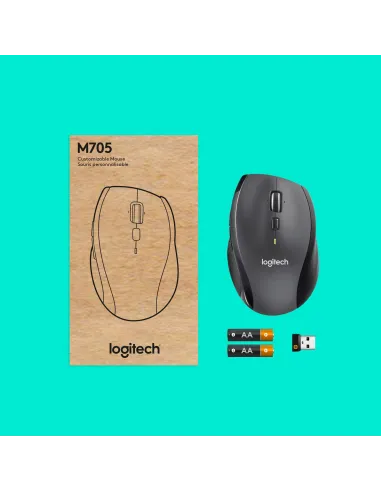 Logitech M705 Marathon Mouse Ratón Inalámbrico 1000 DPI