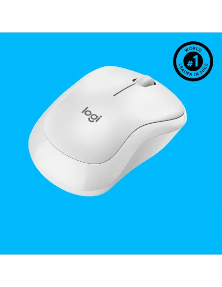 Logitech 910-006128 M220 Ratón Ambidiestro Inalámbrico Óptico 1000 DPI Blanco