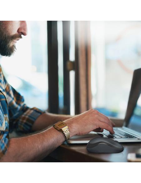 Logitech 910-006128 M220 Ratón Ambidiestro Inalámbrico Óptico 1000 DPI Blanco