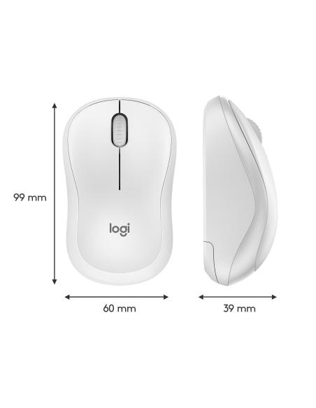 Logitech 910-006128 M220 Ratón Ambidiestro Inalámbrico Óptico 1000 DPI Blanco