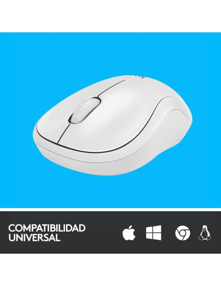 Logitech 910-006128 M220 Ratón Ambidiestro Inalámbrico Óptico 1000 DPI Blanco
