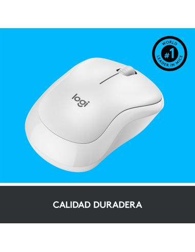 Logitech 910-006128 M220 Ratón Ambidiestro Inalámbrico Óptico 1000 DPI Blanco