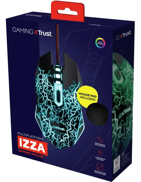 Trust Gaming GXT 783X Pack Ratón Óptico 4000DPI + Alfombrilla