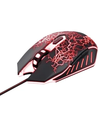 Trust GXT 105X Izza Ratón Gaming LED con 6 Botones 4000DPI Negro