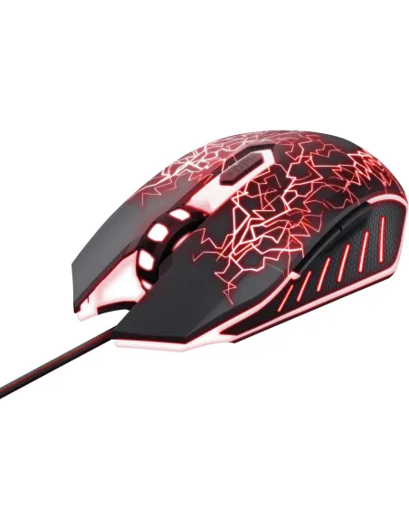 Trust GXT 105X Izza Ratón Gaming LED con 6 Botones 4000DPI Negro