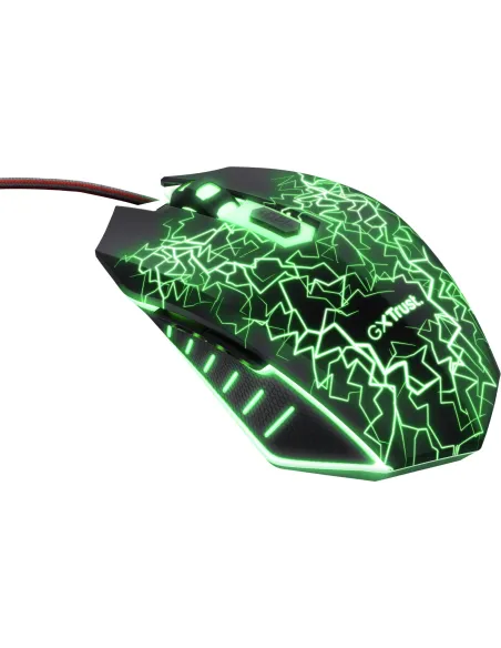 Trust GXT 105X Izza Ratón Gaming LED con 6 Botones 4000DPI Negro
