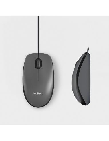 Logitech B100 Ratón de Oficina Negro