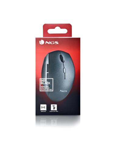 NGS BEEBLACK Ratón Inalámbrico 1600DPI Negro