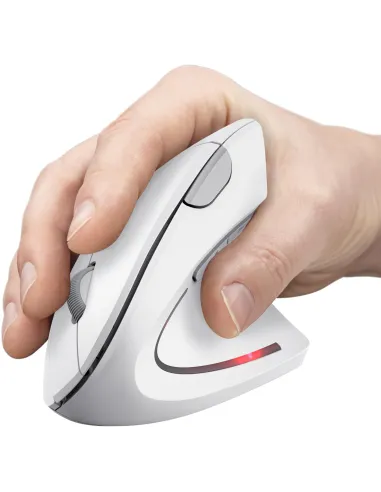 Trust Verto Ratón Ergonómico Vertical Inalámbrico Blanco