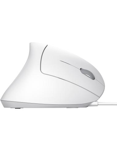 Trust Verto Ratón Ergonómico Vertical USB Blanco