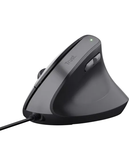 Trust Bayo II Ratón Vertical Ergonómico para Mano Derecha USB 2400 DPI Negro