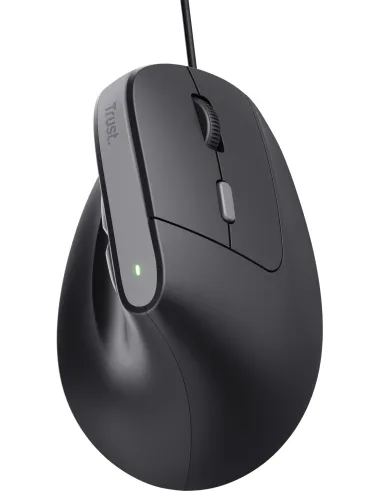 Trust Bayo II Ratón Vertical Ergonómico para Mano Derecha USB 2400 DPI Negro
