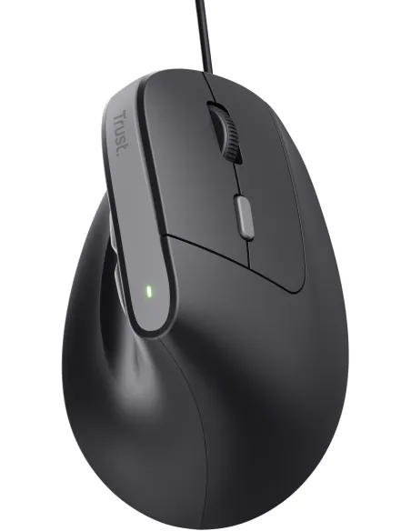 Trust Bayo II Ratón Vertical Ergonómico para Mano Derecha USB 2400 DPI Negro