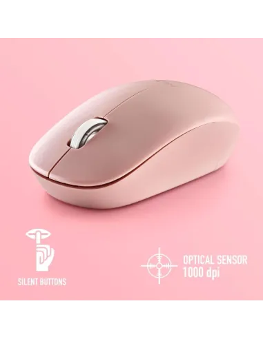 NGS FOG PRO Ratón Inalámbrico Rosa