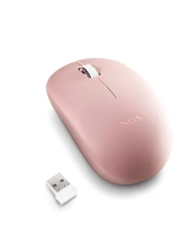 NGS FOG PRO Ratón Inalámbrico Rosa