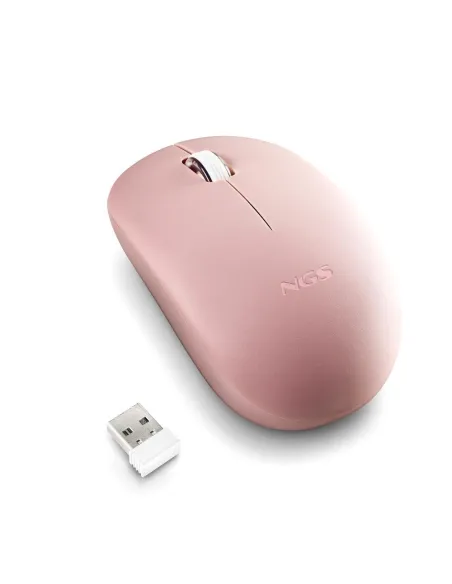 NGS FOG PRO Ratón Inalámbrico Rosa