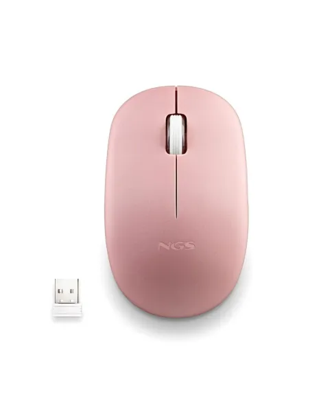 NGS FOG PRO Ratón Inalámbrico Rosa