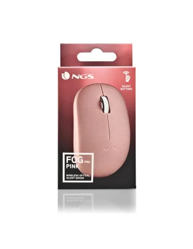 NGS FOG PRO Ratón Inalámbrico Rosa
