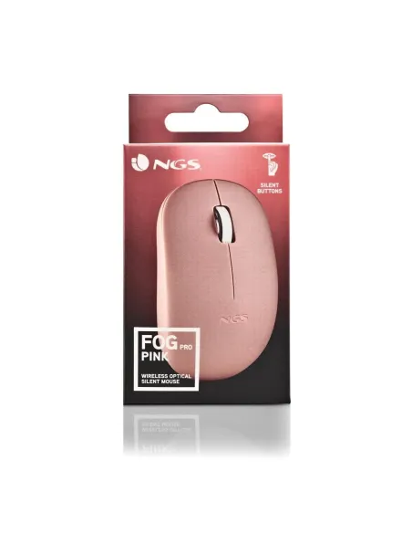 NGS FOG PRO Ratón Inalámbrico Rosa